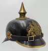 Bavarian "BING" Black Laquered Metal Ersatz Pickelhaube Visuel 2